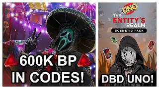 DEAD BY DAYLIGHT 600K BLOODPOINTS IN REDEMPTION CODES! NOVEMBER DAYS GHOST FACE! DBD UNO!