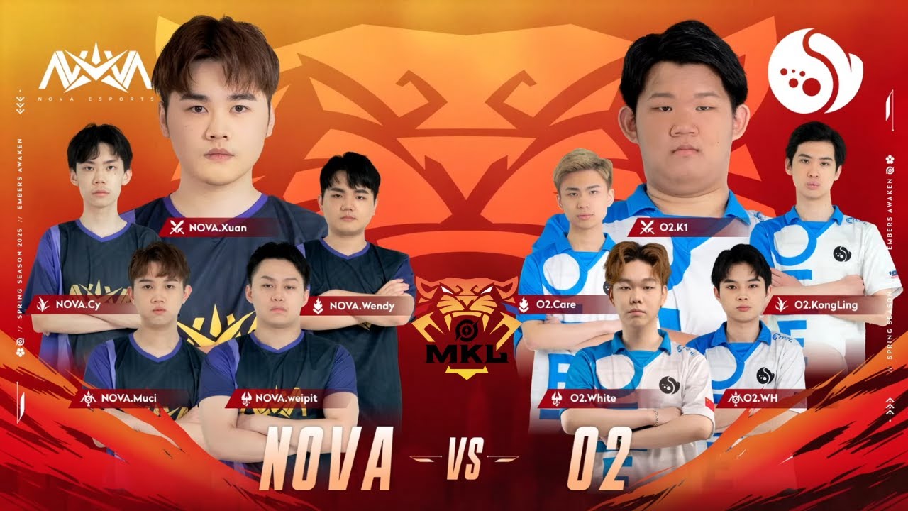 Honor of Kings tournament MKL 2025  : NOVA VS O2 (Malaysia Pro League Spring 2025)