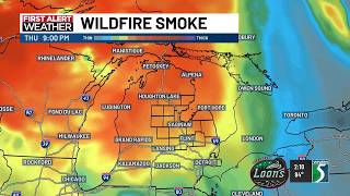 First Alert Weather Update: Another round of wildfire smoke for mid-Michigan