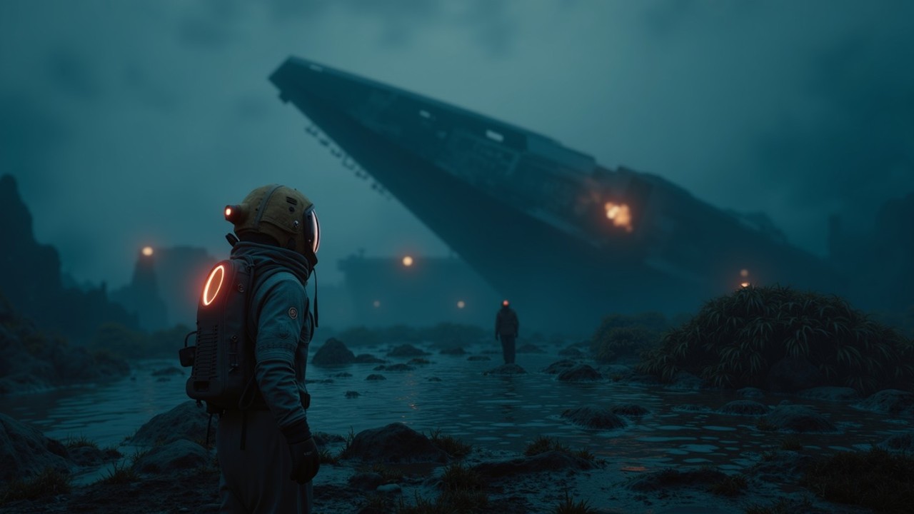 Будущие Эхо Научная Фантастика Музыка ~ Эмбиент Электронный Научно-Фантастический Фоновый Саундскейп