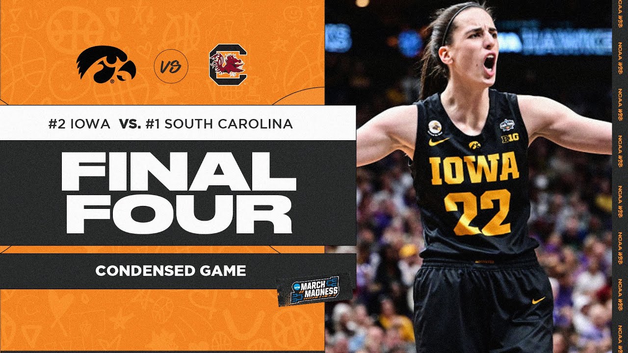 Iowa vs. South Carolina - Final Four NCAA tournament extended highlights