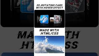3D Rotation Card with Hover Effect.. #html #css #hover #effect #animation