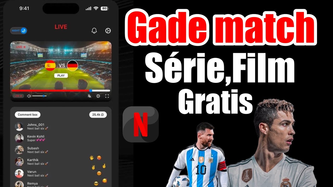 Gade match,série ak Film gratis ak app sa a!