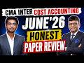 CMA Inter Cost Accounting June'26 Paper Review | CA Satish Jalan | CMA Rahil Bhaiya | SJC