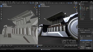 Sci-Fi vehicle 025 - 3D modeling - part 27 - 4x timelapse