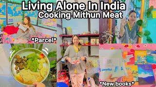 My Rent Owner Gave Me Meatliving Peace Life Aloneopening Parcelrealistic Simple Vlog