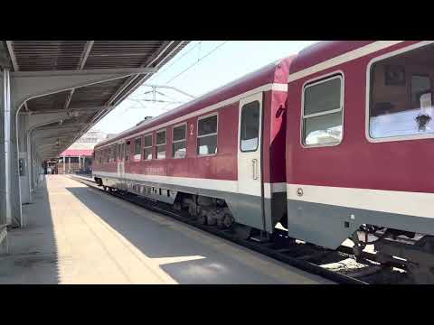 [4K] București Nord (Gara de Nord) to Galați, train departure, Romania