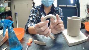 How to add a Sturdy Handmade Handle to a Mug _ Basic Ceramics Lesson: Coil Method Handle