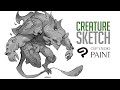 Creature Sketching with Clip Studio Paint! - Drawing with Dave
