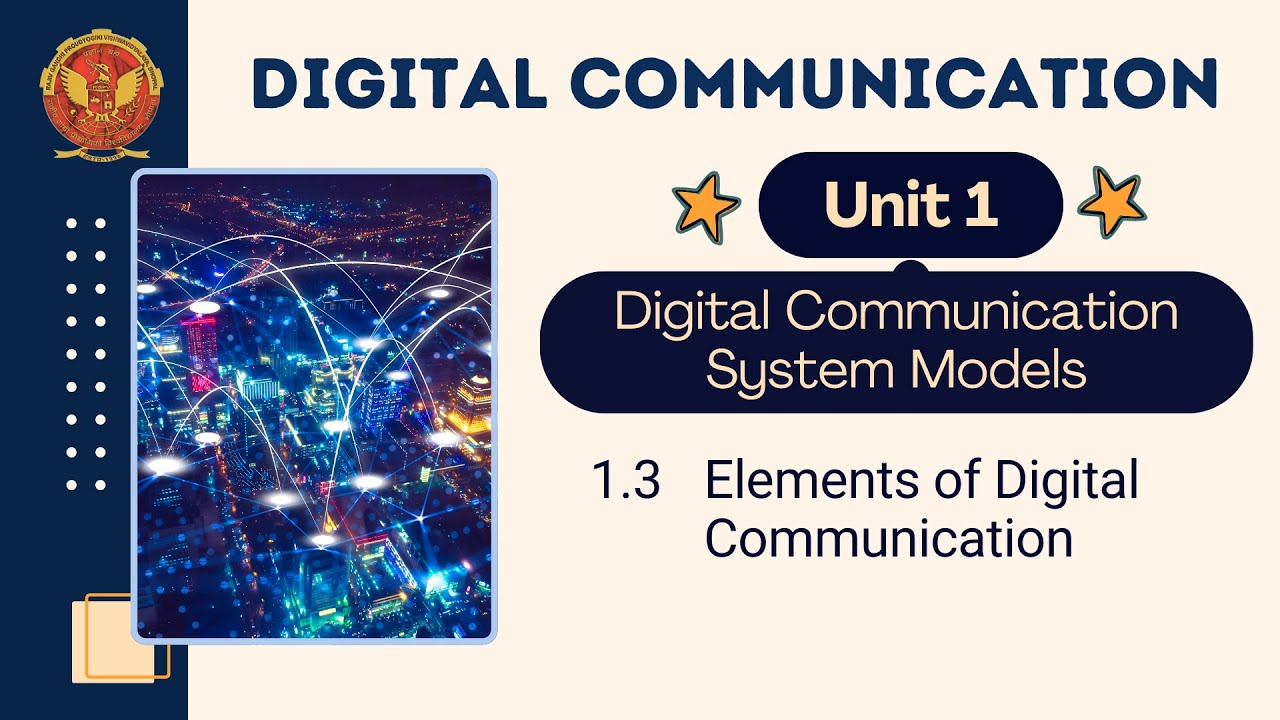 1.3 Elements of Digital Communication | EC502 | - YouTube