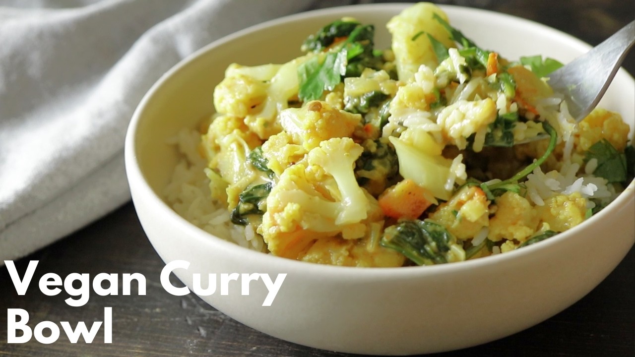 Anti-Inflammatory Vegan    Cauliflower & Spinach Curry (Vegan Tuesday Ep#2 )