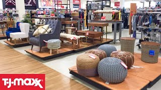 TJ MAXX FURNITURE ARMCHAIRS CHAIRS TABLES HOME DECOR SHOP WITH ME SHOPPING STORE WALK THROUGH