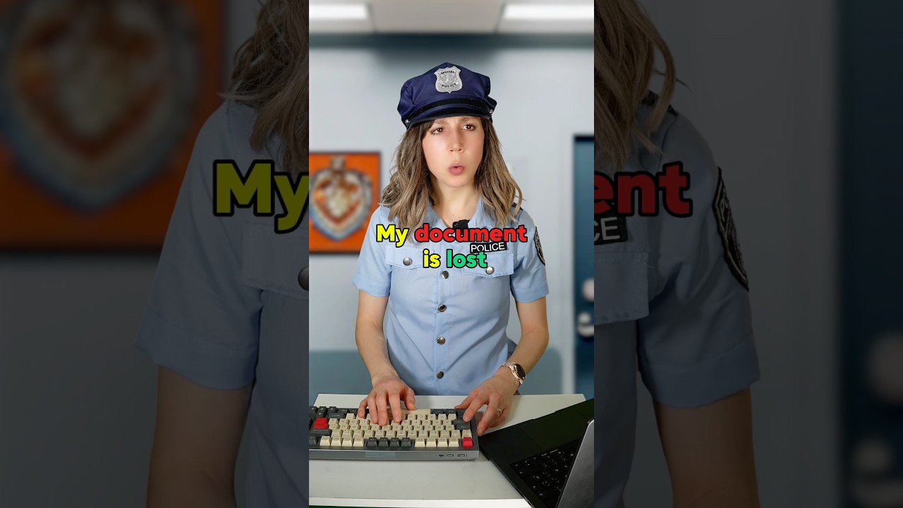 English conversations 👮‍♀️ At the police station