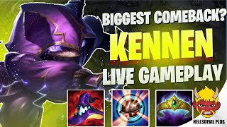 Biggest Comeback Ever With Kennen?- Wild Rift HellsDevil Plus Gameplay