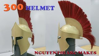 NGUYENTHIARC-MAKES: How to make 300 Spartan (King Leonidas) Helmet ( DIY mũ giáp 300 chiến binh )