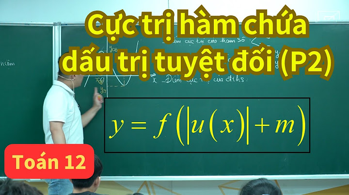 Bài tập cực trị chứa trị tuyệt đối