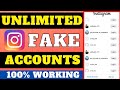 How To Create Unlimited Fake Instagram Accounts Without Phone Number And Email Address 