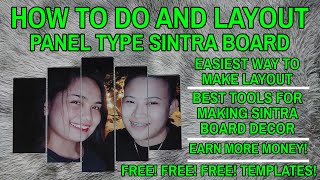 HOW TO MAKE LAYOUT AND TO DO A3 PANEL TYPE SINTRA BOARD WALL DECOR