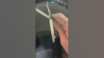 Immediately compare your sharpened shears to the edges on a new scissor