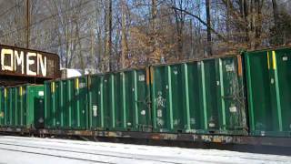 CSX Q703 (Trash Loads) ROLLS WEST AT CP WOOD