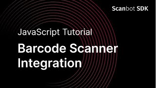 Add Barcode Scanning to a Website - Scanbot SDK for the Web