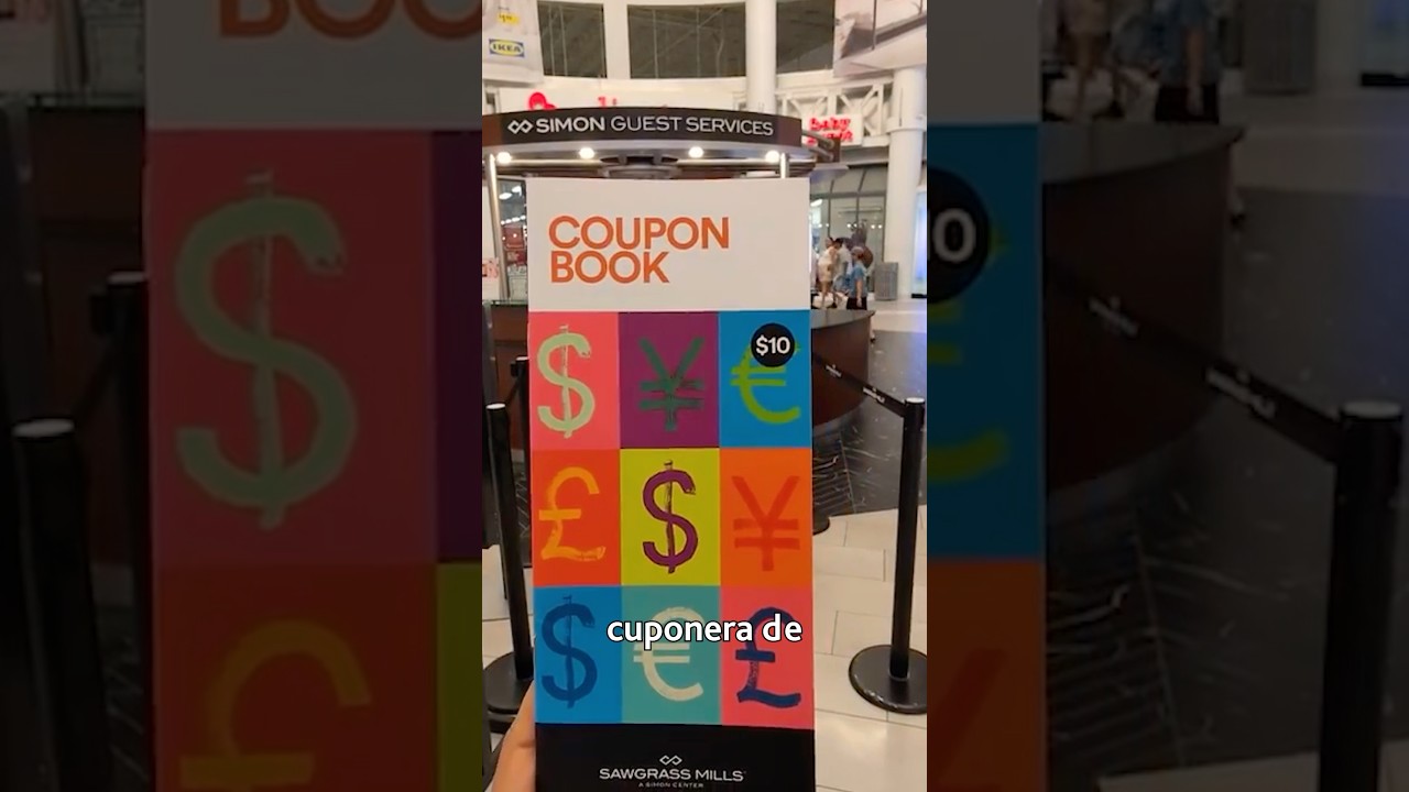 🛍️ Cupón de DESCUENTOS GRATIS en malls de Orlando y Sawgrass Mills (USA) 🇺🇸