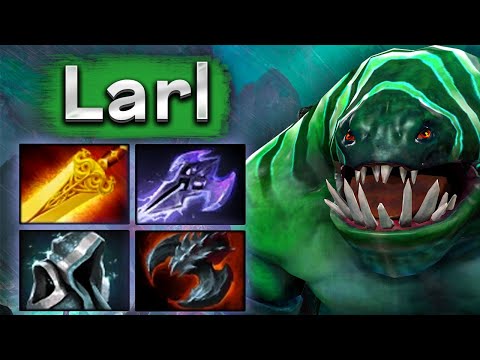 Видео: Мид Тайдхантер от Ларла через радианс! - Larl Tidehunter 7.35 DOTA 2