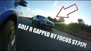 FOCUS ST WALKS GOLF R IN DRAG RACE!