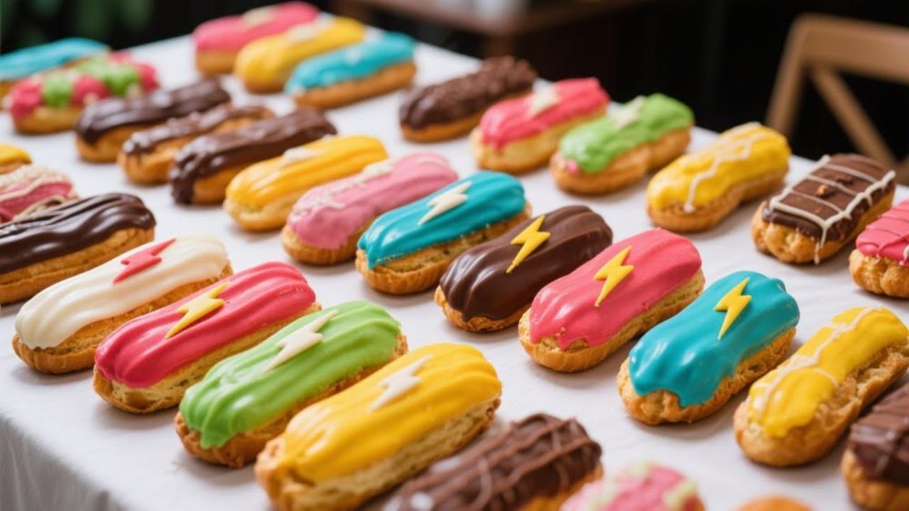 Satisfying Relaxing Video|🍪🍩🎂🍰Chocolate Eclairs Recipe|Asmr|Tiktok