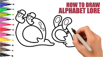 How To Draw Alphabet Lore Step By Step | Big And Small Alphabet Lore Q | Easy Drawing For Kids