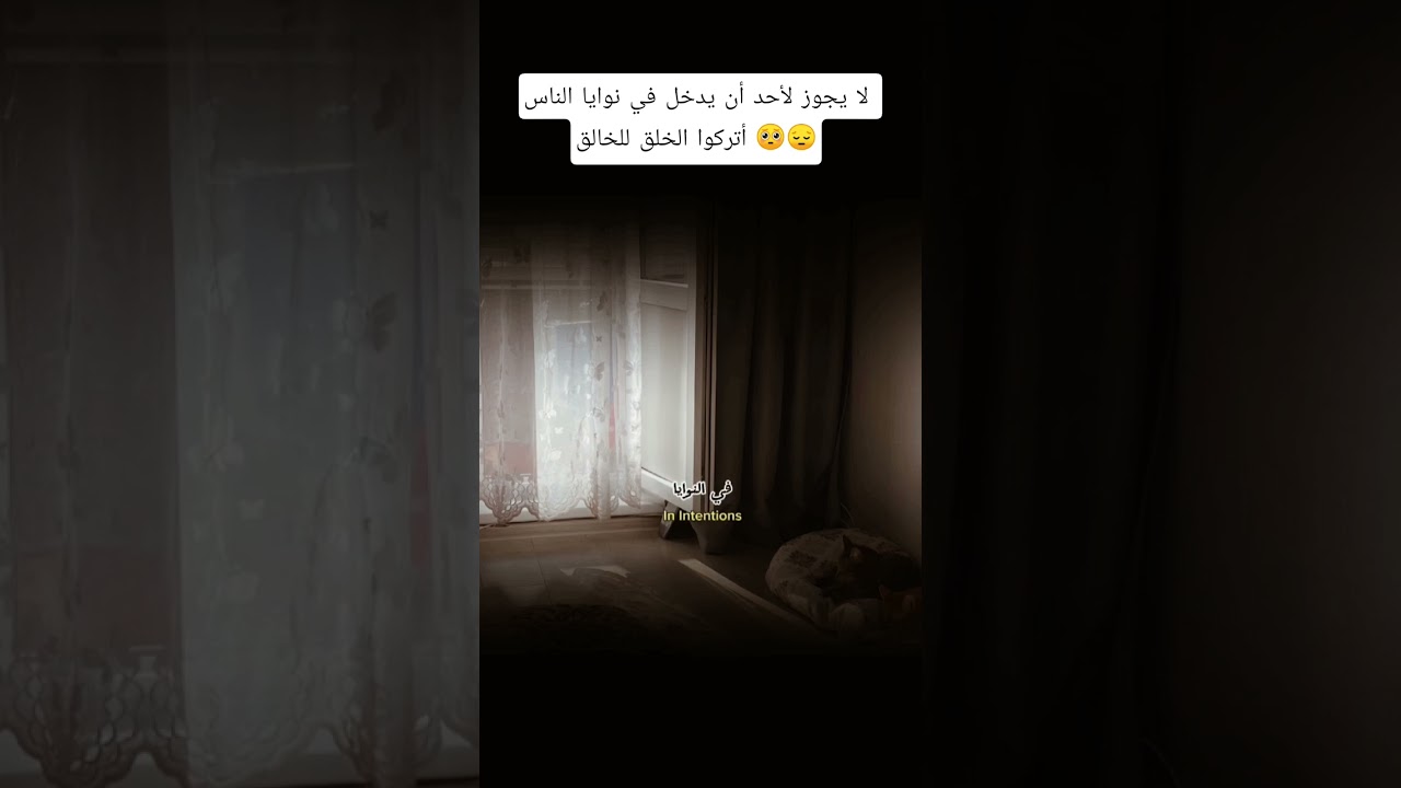 لا يجوز لأحد أن يدخل في نوايا الناس،أتركوا الخلق للخالق 🥺🥺؟ #اكسبلور #دويتو #العثيمين #لايك #المصحف