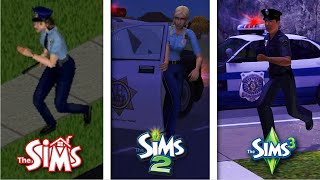 Sims 1 vs Sims 2 vs Sims 3 - Police