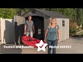 Lifetime 8 Ft. x 12.5 ft. Outdoor Storage Shed - 60305 - Lifetime Features and Benefits Video Lifetime 8 Ft. x 12.5 ft. Outdoor Storage Shed - 60305 - Lifetime Features and Benefits Video