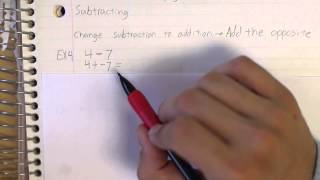 Pre-Algebra 1-5 and 1-6 Adding and Subtracting Integers