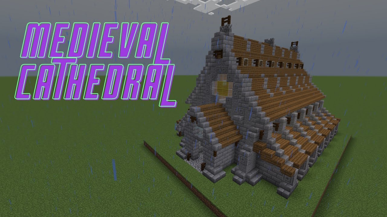 Minecraft: How to Build a Medieval Cathedral Tutorial - YouTube