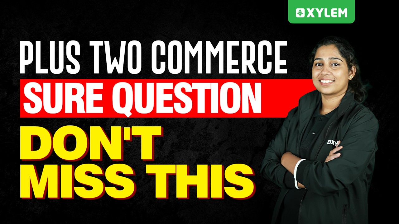 Plus Two Commerce Model Exam - Maths | Sure Question Don't Miss This‼️ | Xylem Plus Two Commerce