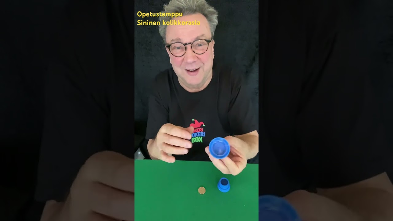 Opetustemppu sininen kolikkorasia