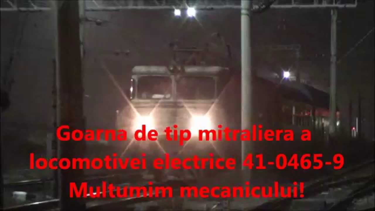 Goarna puternica de tip mitraliera a locomotivei electrice 41-0465-9