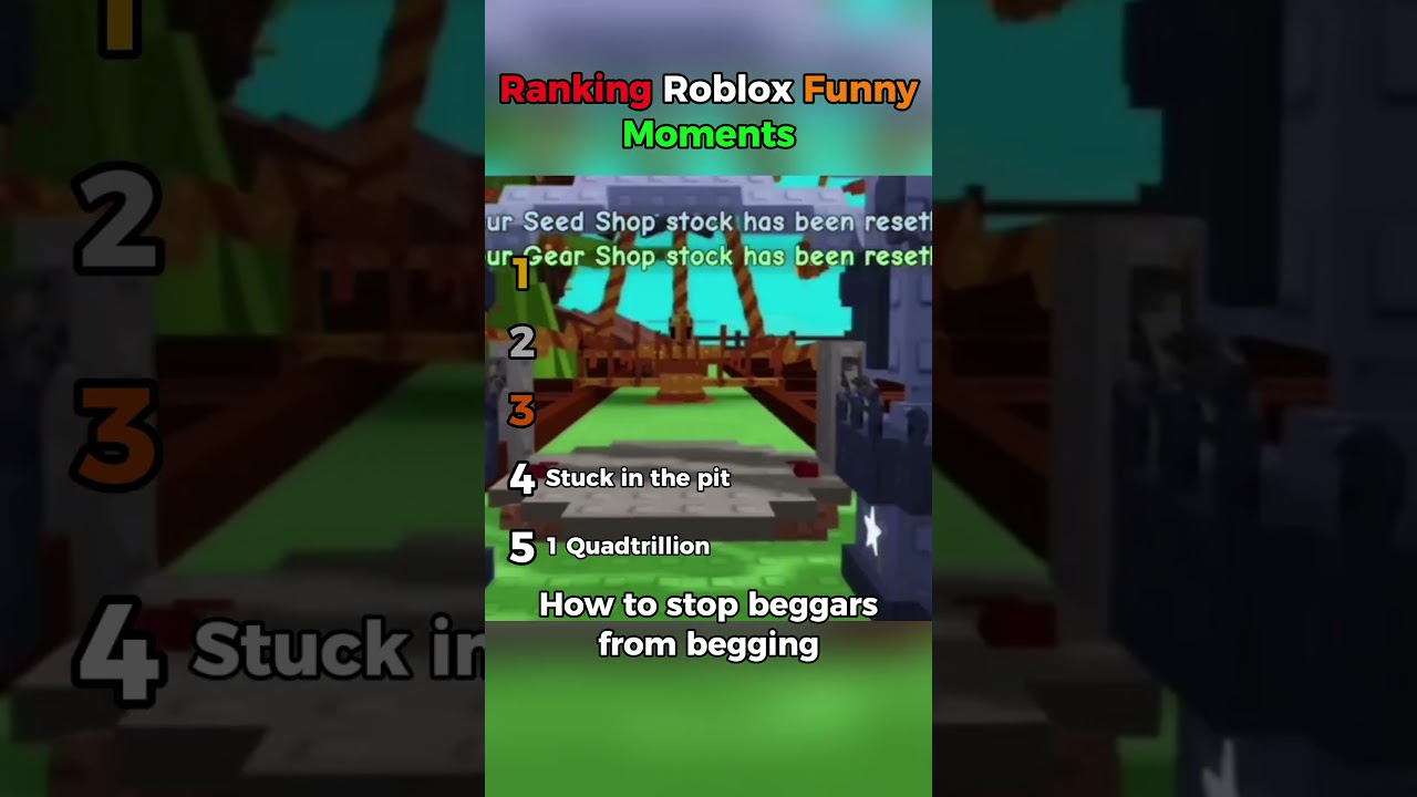 Ranking Roblox Funny Moments (Grow a garden edition)