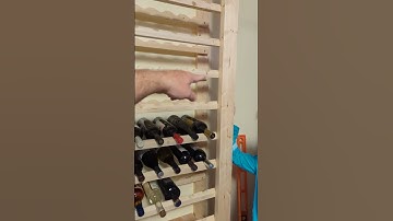 wine rack complete $40 build- a $500 value- build by the computer guy in IT