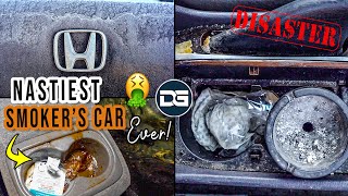Deep Cleaning the NASTIEST Smoker's Car I've Ever Seen! | The Detail Geek