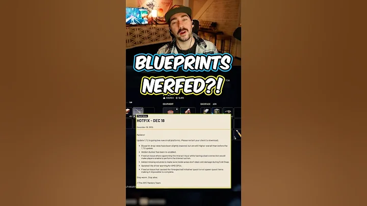 Blueprints ALREADY NERFED in ARC RAIDERS?!