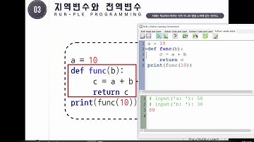 9강 - 파이썬(Python) 전역 변수와 지역 변수 [ 파이썬(Python) 입문자용 초급 ]