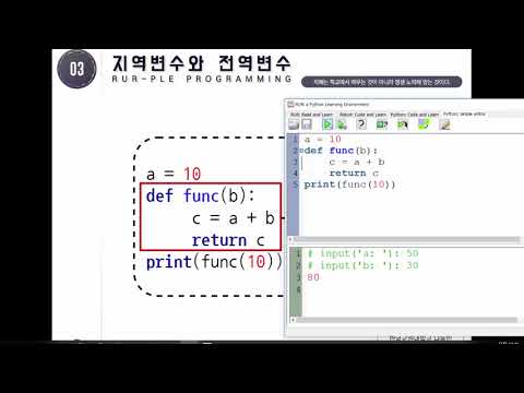 9강 - 파이썬(Python) 전역 변수와 지역 변수 [ 파이썬(Python) 입문자용 초급 ]