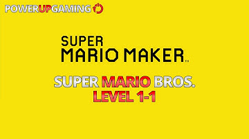 Super Mario Maker: Super Mario Bros. 3 Level 1-1