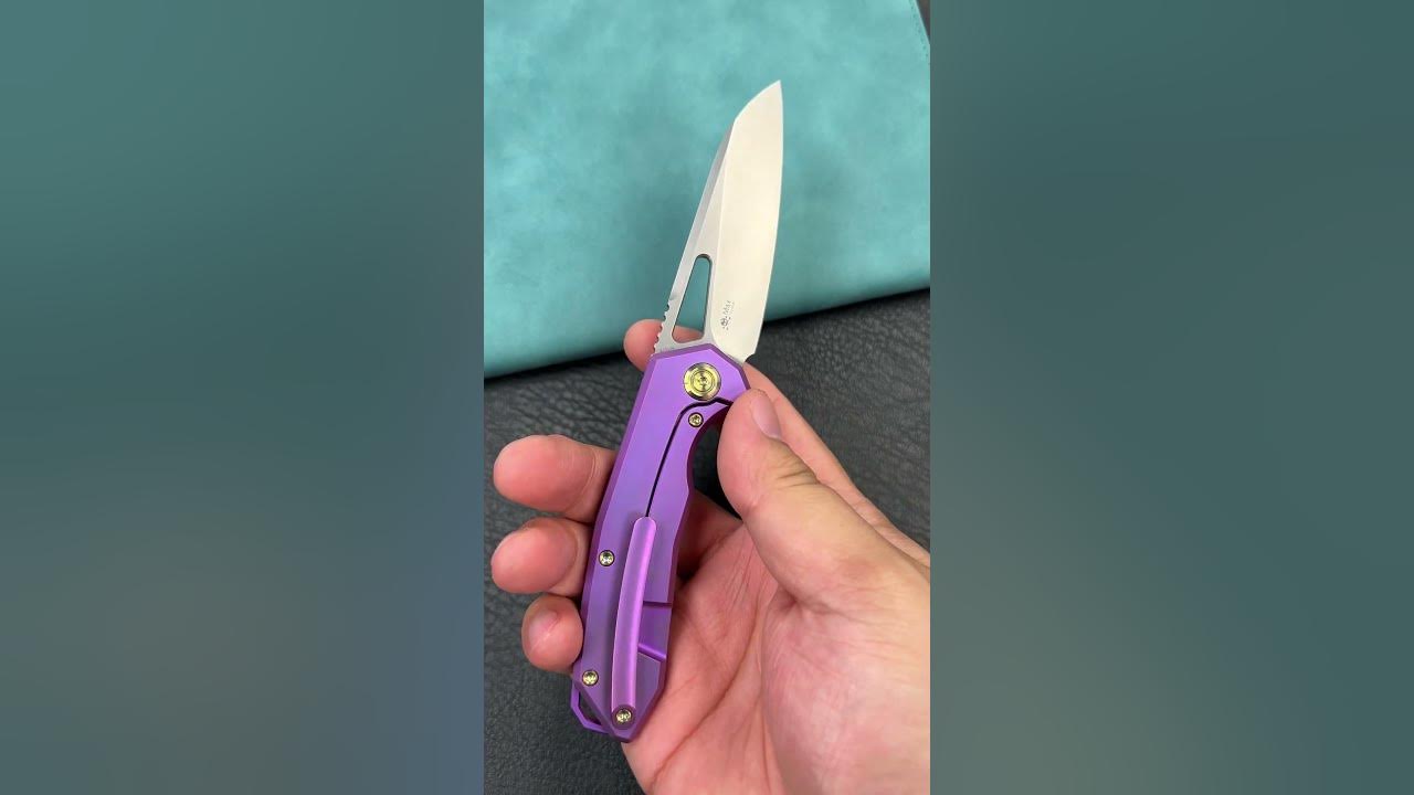 KUBEY KB284D Vagrant Frame Lock Folding Knife Purple 6AL4V Titanium Ha –  KnifeGlobal Store