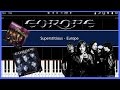 Superstitious - Europe (Synthesia) [Tutorial] [Instrumental Video] [Download]