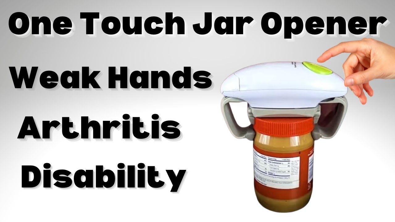Sinceller Electric Jar Opener, Restaurant Automatic Jar Opener for Seniors  with Arthritis, Weak Hands, Bottle Opener for Arthritic Hands 