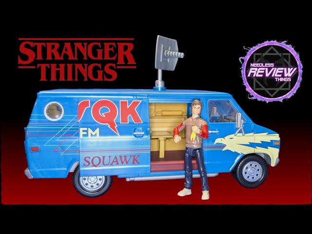 Jazwares Stranger Things Steve Harrington & WSQK Van Playset Toy