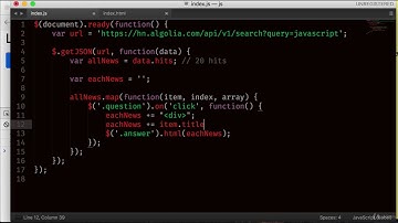 078 Display Ajax response on the UI